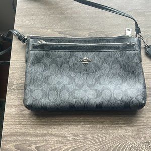 Coach cross body black grey. New without tags